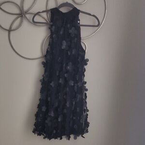 TCEC elegant Black 3D flower Dress